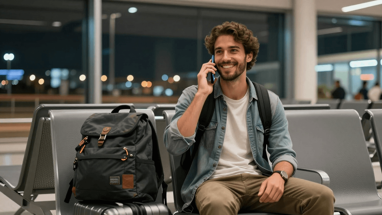The Layover Call: How Solo Travelers Use Mimicall to Feel Grounded and Rehearse What Happens When They Land